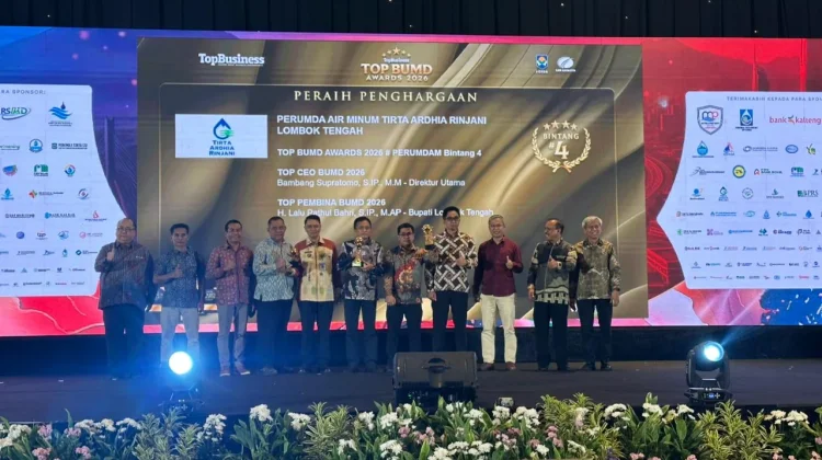 Dari Lombok Tengah untuk Indonesia: PDAM Raih TOP BUMD Bintang 4
